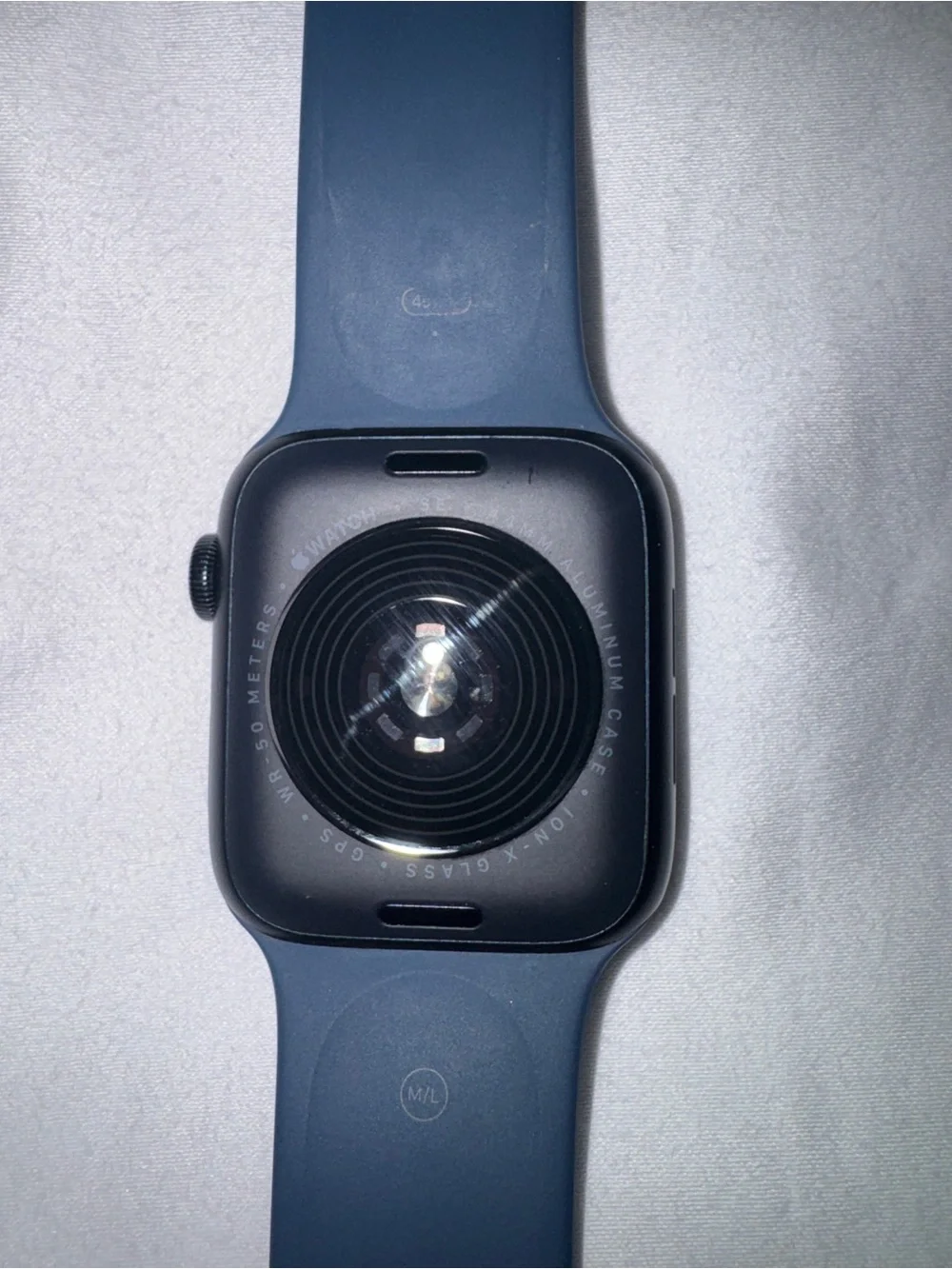 Apple Watch SE 44mm with Dark Blue Sport Band - Apple